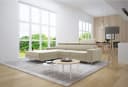 thematys Ecksofa EVORA mit Schlaffunktion und Bettkasten, L-Form, Samt Beige Bild 2