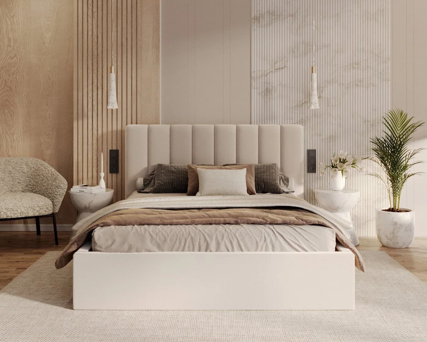 thematys Polsterbett mit Stauraum Velours - Bild 2