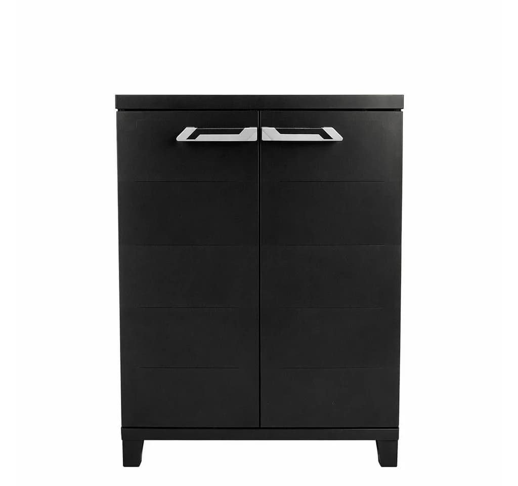 ONDIS24 Beistellschrank Kunststoffschrank Prime 88x66x40 cm Schwarz - Bild 2