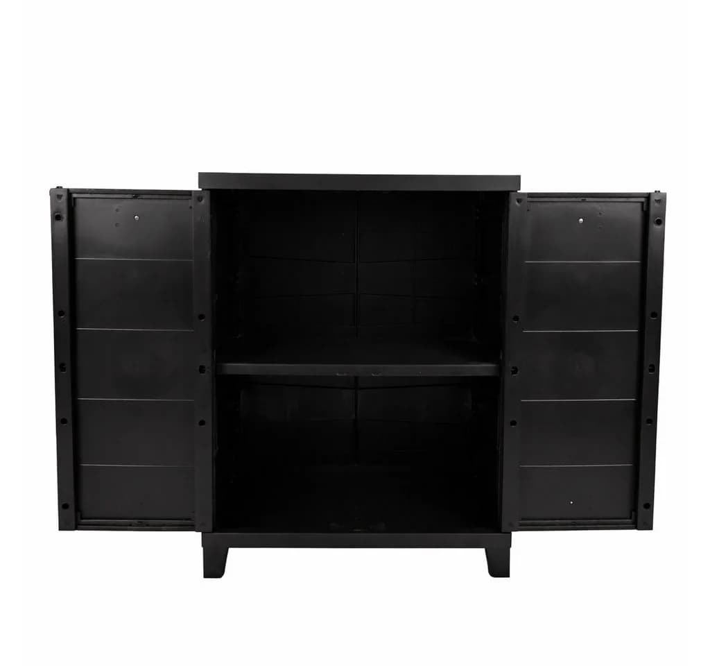 ONDIS24 Beistellschrank Kunststoffschrank Prime 88x66x40 cm Schwarz - Bild 3