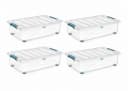 ONDIS24 Allzweckkiste Katla 28l Aufbewahrungsbox transparent mit Rollen Bild 2