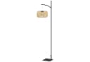 furnicato Gartenleuchte Solar Stehlampe Rattan Schwarz/Gelb mit Lichtsensor Bild 2