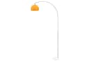 furnicato Stehlampe Bogen Weiß Orange Metall Marmor Bild 1