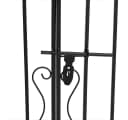 furnicato Gartentor Schmiedeeisen 121x8x100 cm Schwarz Bild 5