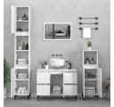 furnicato Waschbeckenunterschrank Weiß 80x33x60 cm Holzwerkstoff Bild 3