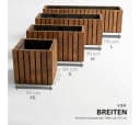 Mega-Holz Pflanzkübel TAVO73 Kiefer Blumenkasten Bild 2
