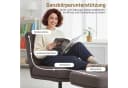 HOMCOM Relaxsessel Dunkelgrau mit Fußhocker Drehbar Leinenoptik Bild 4