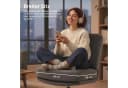 HOMCOM Relaxsessel Dunkelgrau mit Fußhocker Drehbar Leinenoptik Bild 5