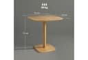 HOMCOM Esstisch 70x70 cm Naturholz Bild 3