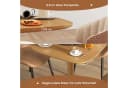 HOMCOM Esstisch 70x70 cm Naturholz Bild 5