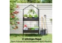 Outsunny Pflanzentreppe Hausform Schwarz Bild 5