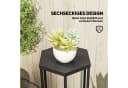 Outsunny Blumenständer Hexagonal Schwarz Bild 5