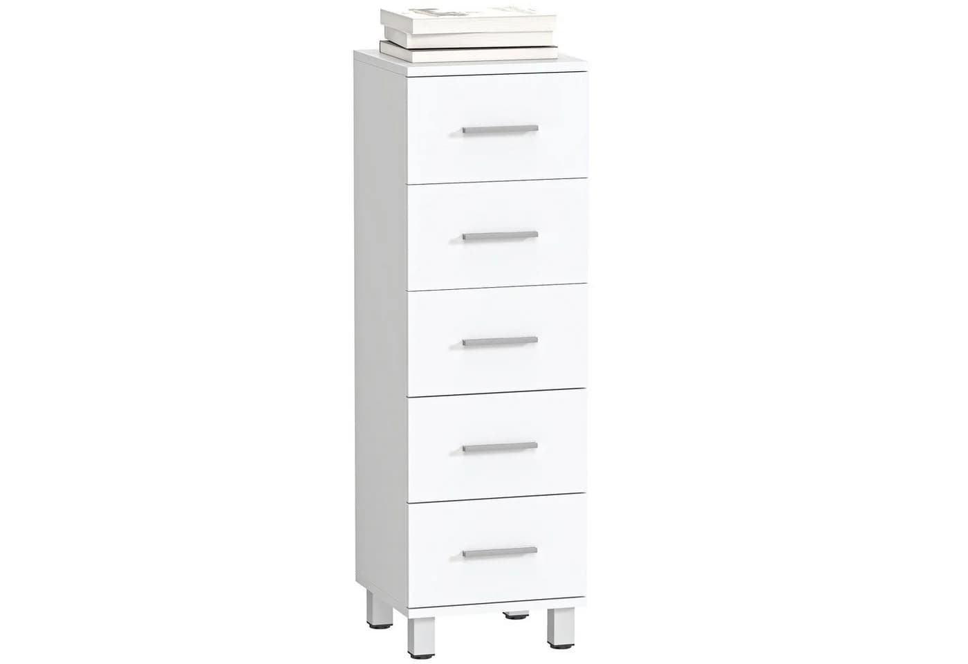 HOMCOM Badkommode Badschrank Weiß