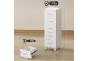 HOMCOM Badkommode Badschrank Weiß Bild 3