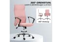 HOMCOM Bürostuhl Ergonomisch Rosa Bild 5
