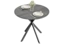HOMCOM Esstisch Rund 80 cm Holzoptik X-Beine Bild 1