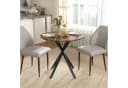 HOMCOM Esstisch Rustikal-Braun X-Beine Bild 2