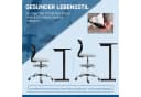 Vinsetto Bürostuhl Hellgrau mit Netzrücken und Fußstütze Bild 4
