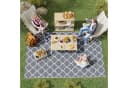 Outsunny Outdoorteppich Grau Wendbar Wasserdicht Bild 2