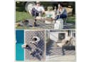 Outsunny Outdoorteppich Grau Wendbar Wasserdicht Bild 5