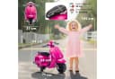 AIYAPLAY Elektro-Kindermotorrad 6V mit Stützrädern, Scheinwerfer, Hupe, Rosa Bild 3