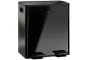 HOMCOM Mülltrennsystem Mülleimer 20L Schwarz Edelstahl Softclose Bild 1