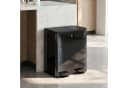 HOMCOM Mülltrennsystem Mülleimer 20L Schwarz Edelstahl Softclose Bild 2