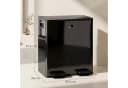 HOMCOM Mülltrennsystem Mülleimer 20L Schwarz Edelstahl Softclose Bild 3