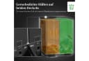 HOMCOM Mülltrennsystem Mülleimer 20L Schwarz Edelstahl Softclose Bild 5