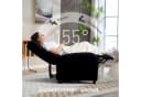 HOMCOM Relaxsessel mit Leinenoptik, Taschenfederkern, TV-Sessel, Schwarz Bild 4