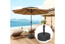 Outsunny Schirmständer Schwarz HDPE mit Sand/Wasser Befüllung Bild 2
