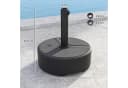 Outsunny Schirmständer Schwarz HDPE mit Sand/Wasser Befüllung Bild 3