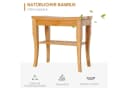 HOMCOM Dusch- und Badhocker mit Ablage aus Bambus Natur Bild 4
