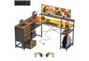 HOMCOM Gaming-Schreibtisch LED-Beleuchtung 4 Schubladen Bild 1