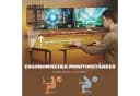 HOMCOM Gaming-Schreibtisch LED-Beleuchtung 4 Schubladen Bild 5
