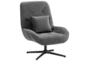 HOMCOM Relaxsessel gepolstert Sessel Loungesessel 1-St. Polsterstuhl Dunkelgrau Bild 1