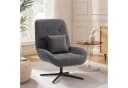 HOMCOM Relaxsessel gepolstert Sessel Loungesessel 1-St. Polsterstuhl Dunkelgrau Bild 2