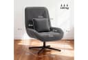 HOMCOM Relaxsessel gepolstert Sessel Loungesessel 1-St. Polsterstuhl Dunkelgrau Bild 3