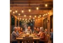 HOMCOM LED Partylichterkette 15-flammig RGBW Fernbedienung Timer IP44 Bild 2