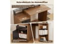 HOMCOM Schreibtisch PC Tisch für Home Office mit Schublade, Schrank, Regalen Bild 4