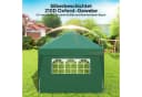 Outsunny Faltpavillon 590x295 cm mit 6 Seitenteilen UV-Schutz Dunkelgrün Bild 5