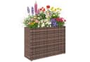 Outsunny Blumenkasten Pflanzkasten PE-Rattan Stahlrahmen 58 cm Bild 1