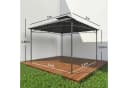 Outsunny Gartenpavillon 3x3m Dunkelgrau mit Doppeldach Bild 3