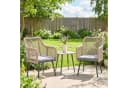 Outsunny Gartenstuhl mit Armlehne, Sitzkissen, Metallrahmen (2 St) Bild 2