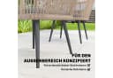 Outsunny Gartenstuhl mit Armlehne, Sitzkissen, Metallrahmen (2 St) Bild 5
