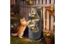 Outsunny Gartenbrunnen Grau mit LED Beleuchtung und Pumpe Bild 3