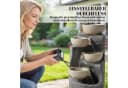 Outsunny Gartenbrunnen Grau mit LED Beleuchtung und Pumpe Bild 4
