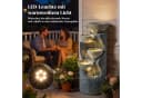Outsunny Gartenbrunnen Grau mit LED Beleuchtung und Pumpe Bild 5