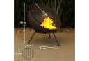 Outsunny Feuerschale Schwarz Outdoor BBQ Camping Bild 3
