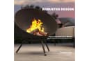 Outsunny Feuerschale Schwarz Outdoor BBQ Camping Bild 5